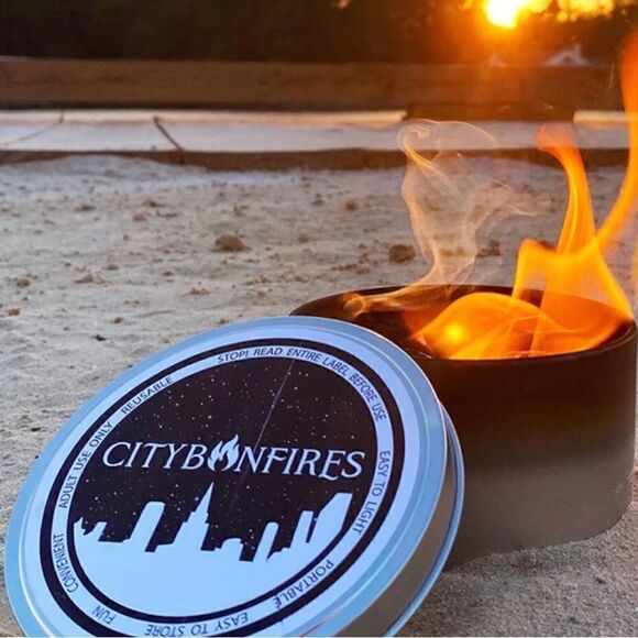 City Bonfire (Portable Fire Pit) candles NWOT - Picture 9 of 12